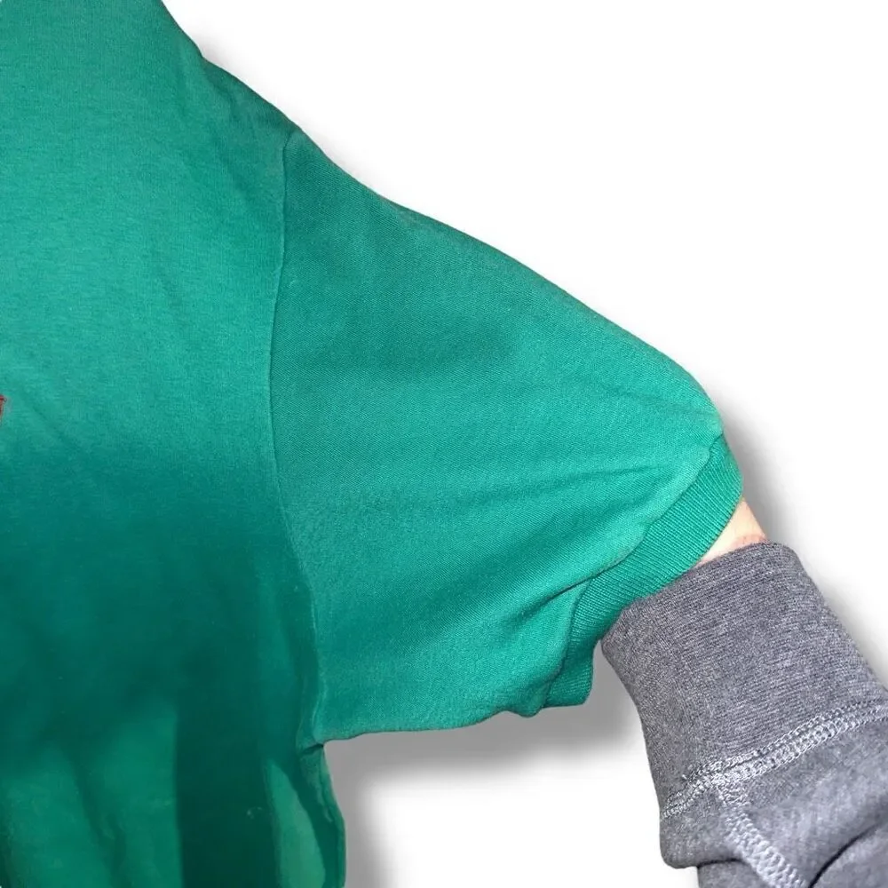 80s Polo Ralph Lauren Green Made in USA Polo Shirt Size L